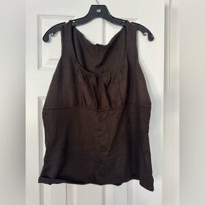 Ann Taylor Dark Brown Tank Top
